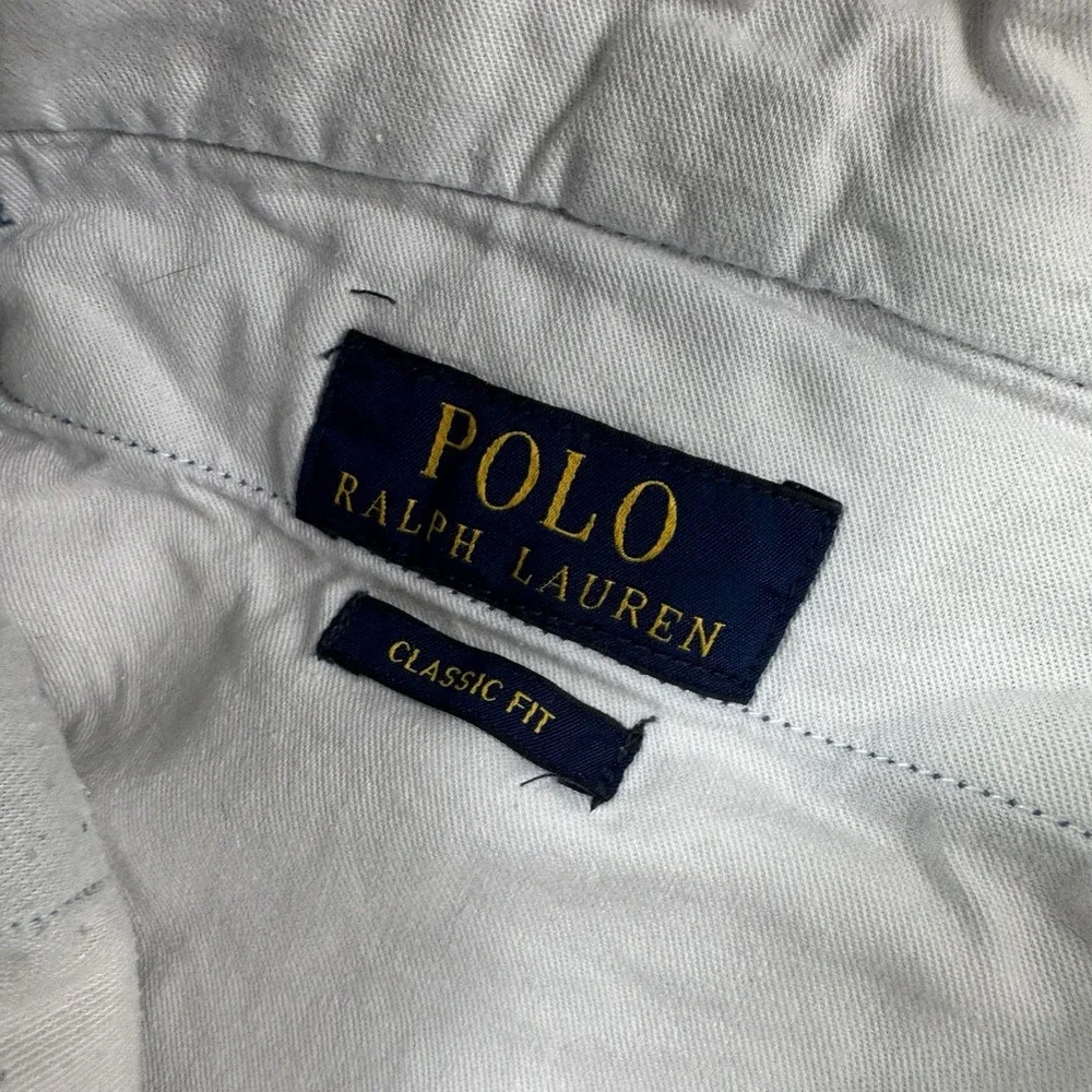 Polo Ralph Lauren Blue Knit AOP Nautical Themed Chino Short Size 38